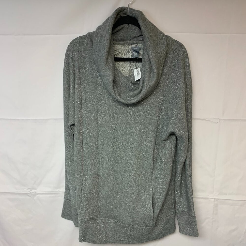 Aerie tunic pullover grey metallic activewear loungewear activewear SZ XL